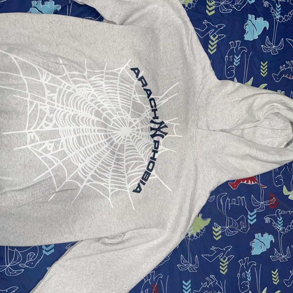 Arach X Phobia ‘Ash Grey’ Sp5der Hoodie